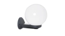 Oprawa ogrodowa E27 BRIDGE naścienna - kinkiet kula fi 250 mm biała 1303.201B