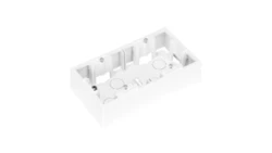 Puszka natynkowa 2-krotna, biała, Dahlia GW35912