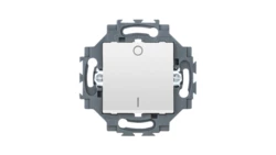 Łącznik pojedynczy 2P10AX, z nadrukiem 0 i 1, samozaciski, biały, Dahlia GW35003W