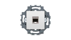 Gniazdo komputerowe RJ45 CAT.5e FTP, białe, Dahlia GW35272W