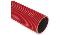 Rura osłonowa czerwona karbowana do ziemi 450N HDPE fi 160/135 dwuwarstwowa UV 19B160R /opak. 360/