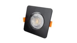 OPRAWA DOWNLIGHT LED 3W/5W/7W 210/350/490 lm 3000K i 4000K i 6500K CCT CZARNY KWADRAT IP20 Podtynkowy