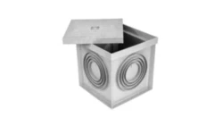 Studzienka gruntowa, kontrolno-pomiarowa, mała, z pokrywą, 195x195x203, szara, IP40, R.8170P