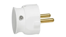 HELMO Wtyczka przenośna 2P 16A niska biała 50183