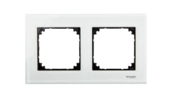 Merten M-Elegance Ramka podwójna szklana brylantowy biały MTN404219