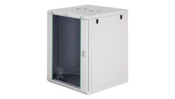 Szafa sieciowa wisząca Dynamic 19 16U rack 600x600, drzwi szyba, szary, niezłożona, 60kg DN-37114