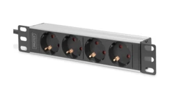 Listwa zasilająca PDU 10 Rack 4x gniazdo schuko,2.0m, 1x wtyk schuko, 16A, aluminiowa DN-95418