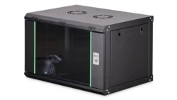 Szafa sieciowa wisząca Dynamic 19 7U rack 600x450, drzwi szyba, czarny, niezłożona, 60kg DN-37101