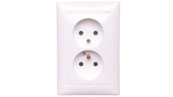 VALENA Gniazdo podwójne z/u 16A IP20 białe 770078
