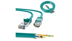 Patchcord LAN Miedź Kabel sieciowy skrętka 1Gbit/s Extralink Kat.6 FTP 0.5m