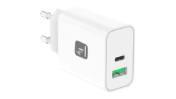 Szybka Ładowarka GaN Techly USB-C PD 30W i USB-A QC 30W do Telefonu Tabletu IPW-USB-30WACG