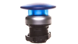 Napęd przycisku grzybkowego 40mm niebieski podświetlany z samopowrotem bez adaptera LPCBL6146