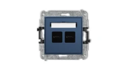 ICON Mechanizm ładowarki USB podwójnej 2xUSB C, 30W max. navy blue 64ICUSB-9