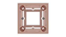ICON Puszka natynkowa pojedyncza kwadratowa ICON łososiowy 62PUK-1
