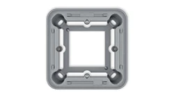 ICON / MINI Puszka natynkowa pojedyncza zaokrąglona ICON i MINI srebrny metalik 7PUZ-1