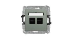 ICON Mechanizm ładowarki USB podwójnej 2xUSB C, 30W max. szałwiowy 61ICUSB-9