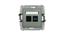 ICON Mechanizm ładowarki USB podwójnej USB C + USB A, 30W max. szałwiowy 61ICUSB-10