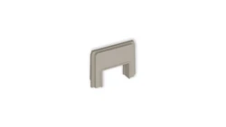 Zaślepka z wpustem do korytka 25x15 mm do puszki natynkowej pojedynczej PUK-1 / PUZ-1 taupe 60ZAPUKZ-3