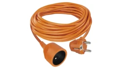 Przedłużacz 10 m / 1 gniazdo / pomarańczowy / PVC / 250 V / 1,5 mm2 P01110