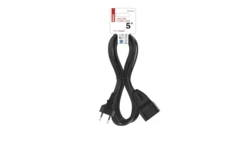 Przedłużacz 5 m / 1 gniazdo / czarny / PVC / 0,75 mm2 PC01305