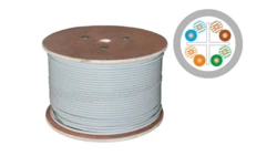 Kabel teleinformatyczny U/UTP kat.6 LSOH Dca szary ALANTEC /500m/