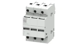 Podstawa bezpiecznikowa do wkładek cylindrycznych 10×38 mm 32A 3P z diodą LED 3NW7034-2