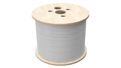 Kabel U/UTP kat.5e, teleinformatyczny, LSOH, B2ca FireHardy 4x2x24 AWG, 1Gb/s, 250 MHz, gw. 25 lat, INTERTEK ETL, szary, 500m