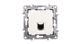NILOE Gniazdo komputerowe pojedyncze RJ45 kat.6 UTP kremowe 664873