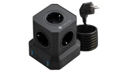 Kostka zasilajaca GaN Power Cube 230V 65W 3x USB-C 2x USB-A