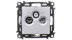 VALENA LIFE Gniazdo antenowe RTV/SAT końcowe aluminium 753352