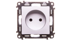 VALENA LIFE Gniazdo pojedyncze b/u aluminium 753316