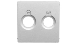 VALENA LIFE Plakietka gniazda antenowego aluminium 754822