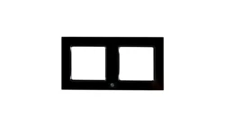 Shelly Frame for Wall Switch Black 2-krotna - ramka montażowa do włączników ściennych