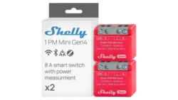 Shelly 1PM Mini Gen4 2 szt. - mini przekaźnik do puszkowy z pomiarem energii 8A WiFi/Bluetooth/Zigbee/Matter