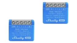 Shelly 1 Mini Gen4 2 szt. - mini przekaźnik dopuszkowy 8A WiFi/Bluetooth/Zigbee/Matter