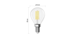 Żarówka LED Filament Mini Globe / E14 / 7 W (75 W) / 1055 lm / neutralna biel ZF1D53