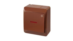 HERMES Łącznik krzyżowy z podświetleniem IP44 brązowy 0348-06