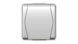 Hermes2 Gniazdo hermetyczne pojedyncze z/u 16A SCHUKO IP44 z klapką biale 1024-00