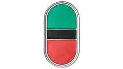 Napęd przycisku podwójny zielony/czerwony z samopowrotem LPCB7113