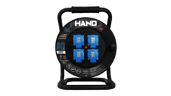 Przedłużacz bębnowy linia HAND PRO 3x(2p+Z) +1x(USB-AUSB-C) IP44 16A H07RN-F 3x1,5 50m SCHUKO CZARNY