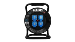 Przedłużacz bębnowy linia HAND PRO 3x(2p+Z) +1x(USB-AUSB-C) IP44 16A H05RR-F 3x1,5 20m CZARNY