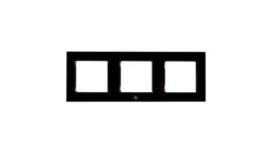 Shelly Frame for Wall Switch Black 3-krotna - ramka montażowa do włączników ściennych