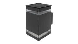 Solarna Oprawa Elewacyjna LED SOE-14S 1.2W 15lm 4000K IP44 szara z czujnikiem zmierzchu EC61340