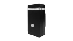 Oprawa elewacyjna 1xGU10 OE-1CP czarna IP44 z czujnikiem ruchu PIR EC61004