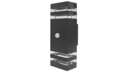 Oprawa elewacyjna 2xGU10 OE-4SP antracyt IP44 z czujnikiem ruchu PIR EC61011