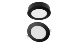 Oprawa sufitowa Downlight okrągły CCT natynk/podtynk 2w1 12W 1100lm zmienna barwa 3000/4000/6500K czarny IP20 EC61434