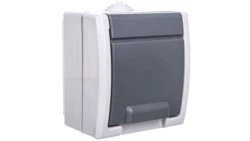 AQUANT Gniazdo hermetyczne pojedyncze SCHUKO n/t IP55 szare 1244-10