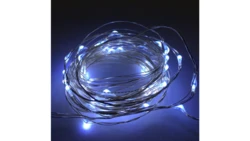 Lampki led zewnętrzne ŁEZKI 12V 5m 50LED białe zimne IP65