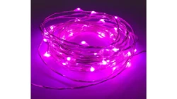 Lampki led zewnętrzne ŁEZKI 230V 5m 50LE D różowe