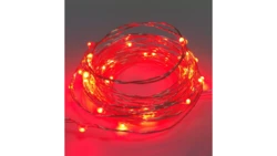 Lampki led zewnętrzne ŁEZKI 230V 5m 50LE D czerwone